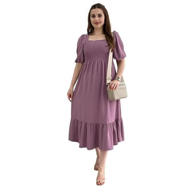 Casual Regular Sleeves Fit and Flare Dress