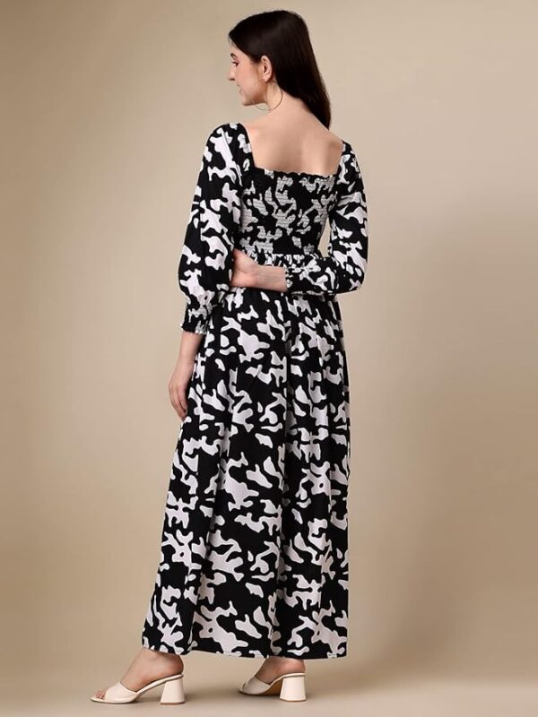 Floral Printed Ryaon Dress (Copy) (Copy) - Image 4