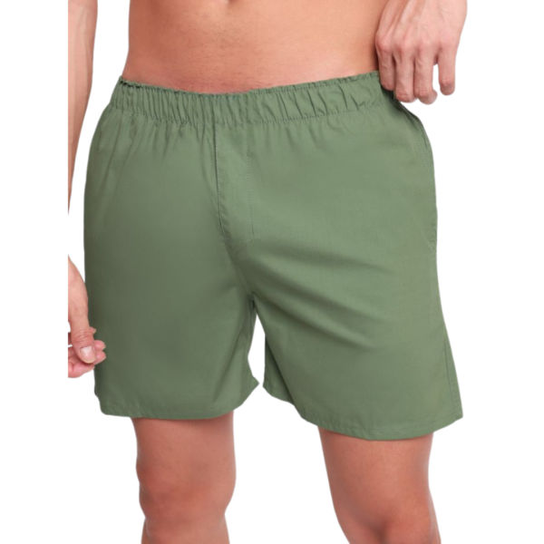 Plain Mens Short Grizzle Gray