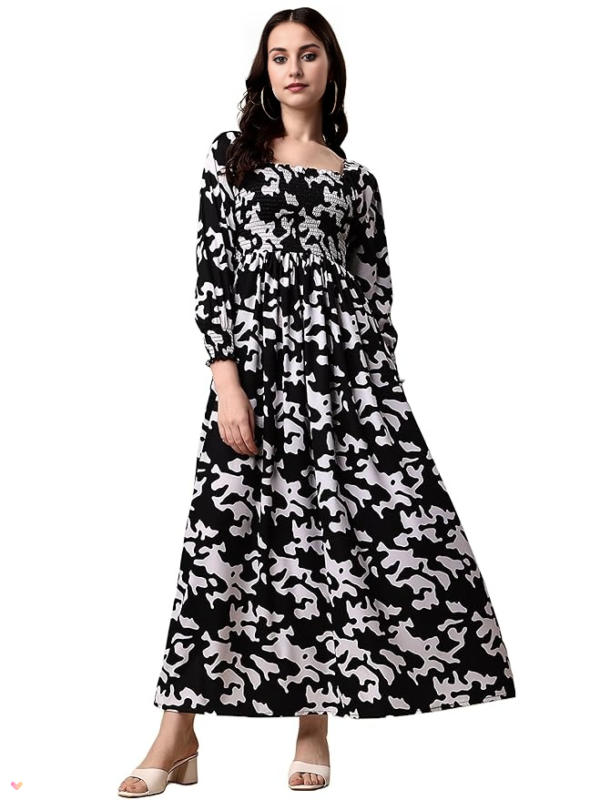 Floral Printed Ryaon Dress (Copy) (Copy) - Image 2